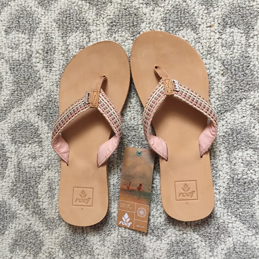 New Reef Gypsylove Flip Flops Dusty Peach Size 8